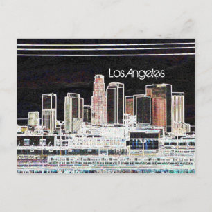 Los Angeles Skyline Postcard Vykort