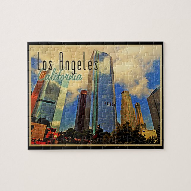 Los Angeles Skyline Pussel (Horisontell)