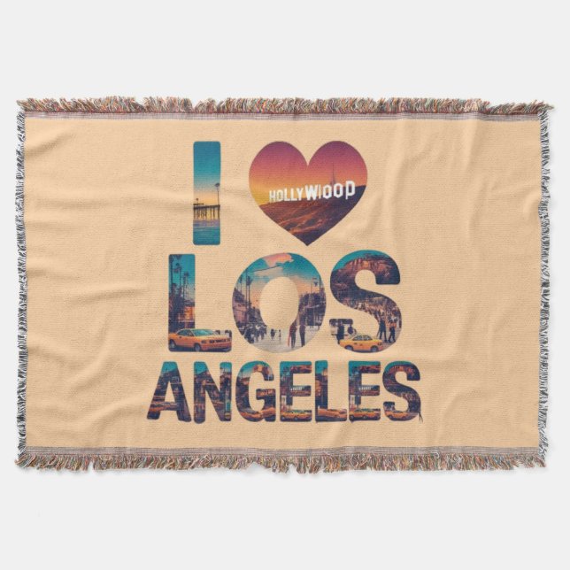 Los Angeles Skyline Sunset & Hollywood Typography Filt (Framsidan)