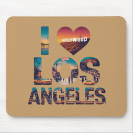 Los Angeles Skyline Sunset & Hollywood Typography Musmatta