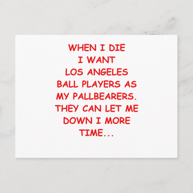 los angeles sport vykort (Framsida)