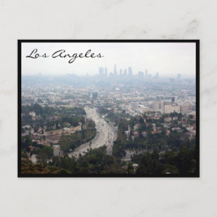 los angeles stadsvy vykort