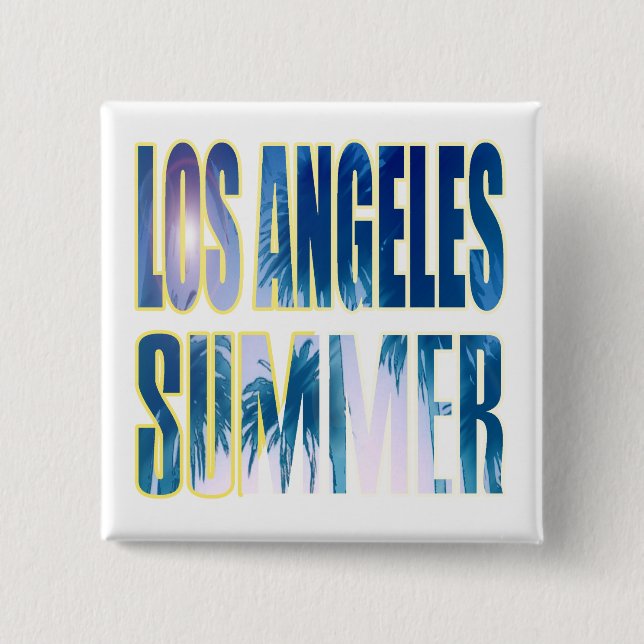 "Los Angeles Summer Brev Blue"-knapp Knapp (Framsida)