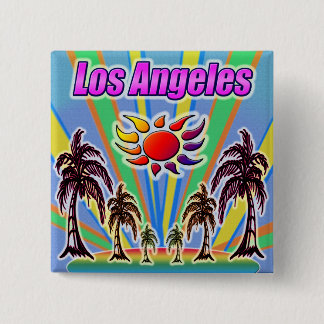 Los Angeles Summer Kärlek Button Knapp