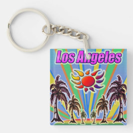 Los Angeles Summer Kärlek Keychain