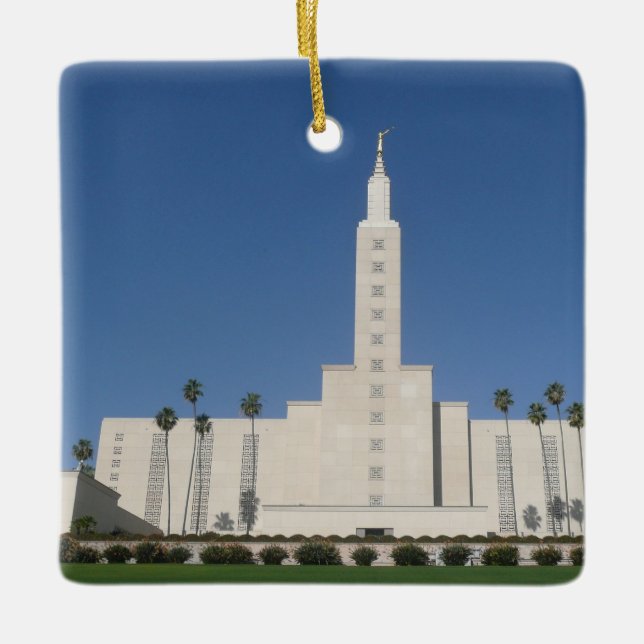Los Angeles Temple Ceramic Ornament (Framsida)
