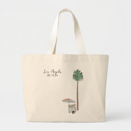 Los Angeles Tote Bag Wedding-tjänst Jumbo Tygkasse