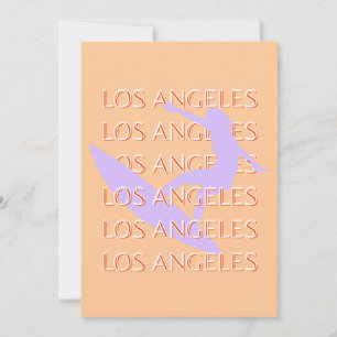 Los Angeles Travel Art, Kalifornien, Travel Art Julkort