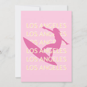 Los Angeles Travel Art, Kalifornien, Travel Art Julkort