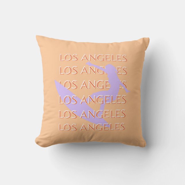 Los Angeles Travel Art, Kalifornien, Travel Art Kudde (Framsida)
