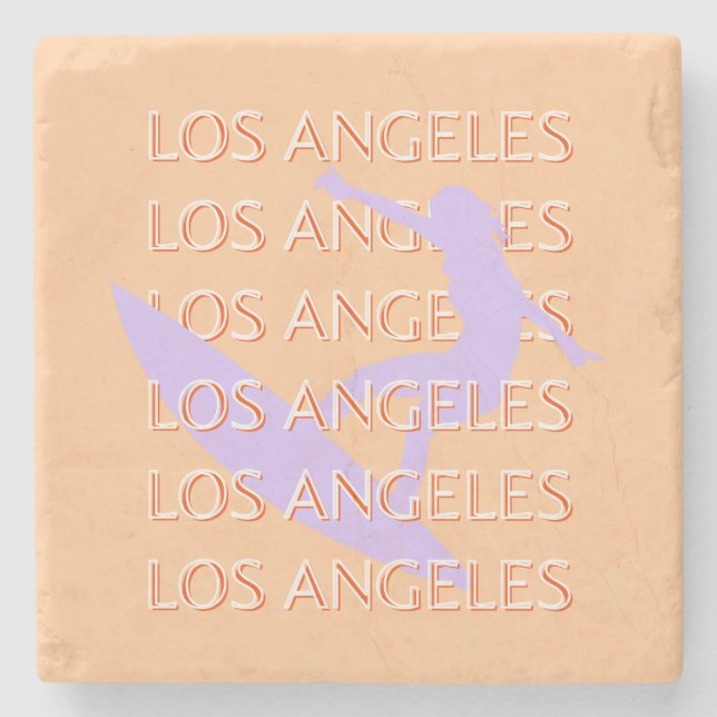 Los Angeles Travel Art, Kalifornien, Travel Art Stenunderlägg (Framsidan)