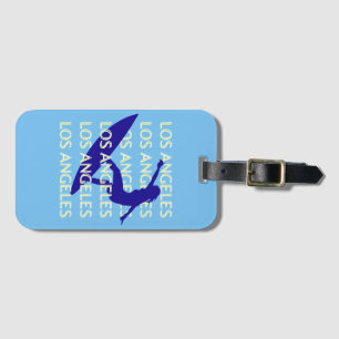Los Angeles Travel Art, Kalifornien, Travel, Blue Bagagebricka