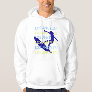 Los Angeles Travel Art, Kalifornien, Travel, Blue Hoodie