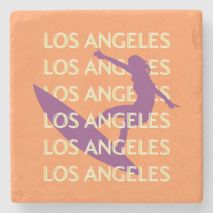 Los Angeles Travel Art, Kalifornien, Travel, Orang Stenunderlägg