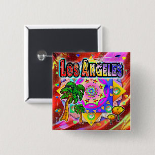 Los Angeles Tropical Friends Button Knapp