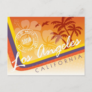 Los Angeles Tropical Postcard Vykort