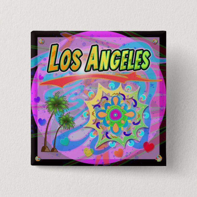 Los Angeles True Progress-knapp Knapp (Framsida)