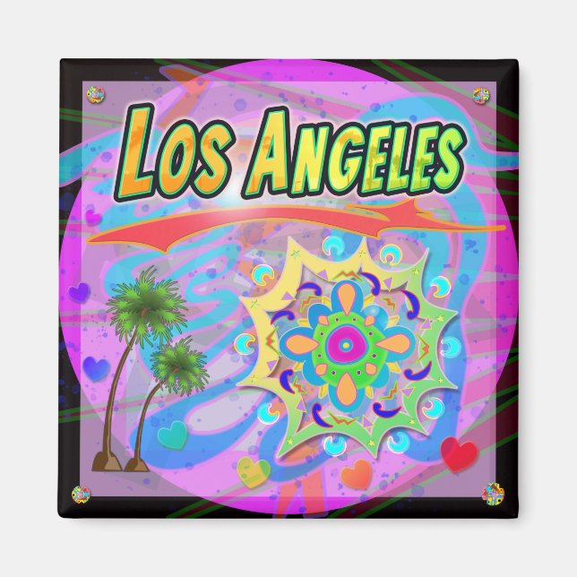 Los Angeles True Progress Magnet (Framsidan)