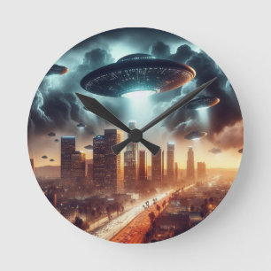 Los Angeles UFO Invasion Rund Klocka