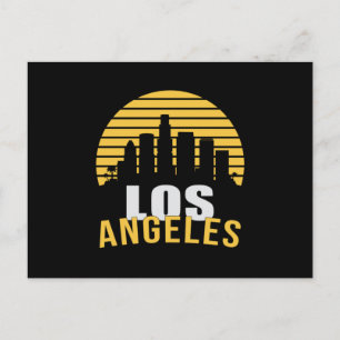Los Angeles USA City Cityscape Skyline Funny Gift Vykort