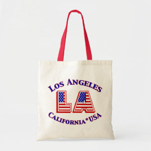 Los Angeles USA patriotisk logotyp Tygkasse
