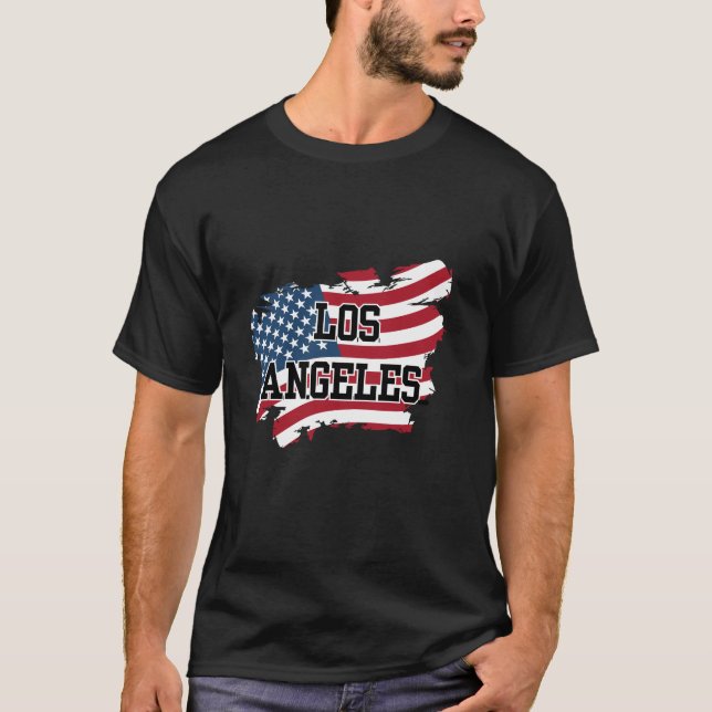 Los Angeles USA T Shirt (Framsida)