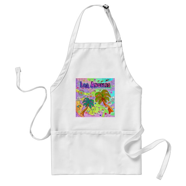 Los Angeles Vacation Target Apron Förkläde (Framsidan)