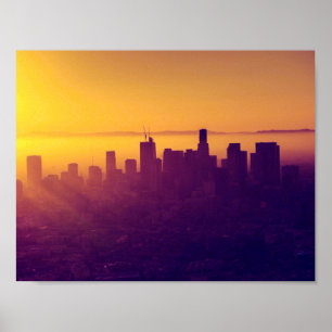 Los Angeles vid solnedgång Poster