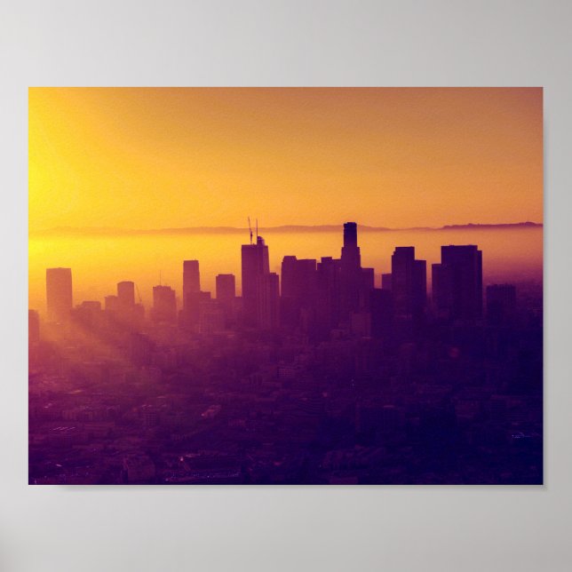 Los Angeles vid sunset Poster (Framsidan)
