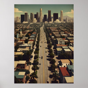 Los Angeles vintage affisch