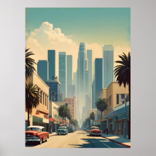 Los Angeles vintage affisch