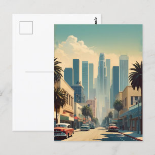 Los Angeles vintage affisch Vykort