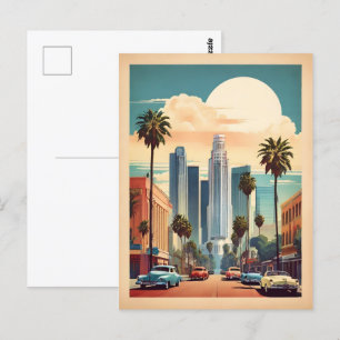Los Angeles vintage affisch Vykort