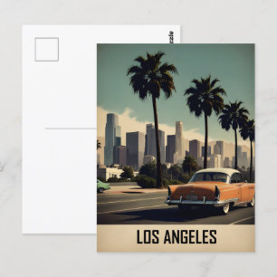 Los Angeles vintage affisch Vykort