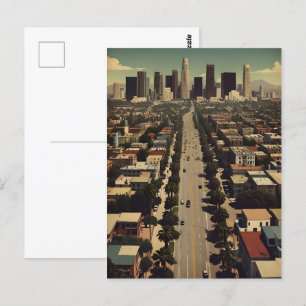 Los Angeles vintage affisch Vykort