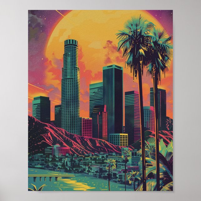 Los Angeles Vintage Poster (Framsidan)