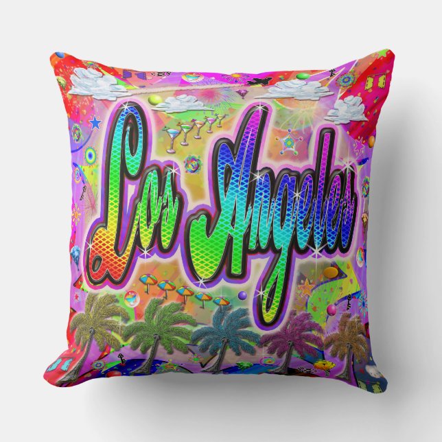 Los Angeles Vista Express Pillow Kudde (Framsida)