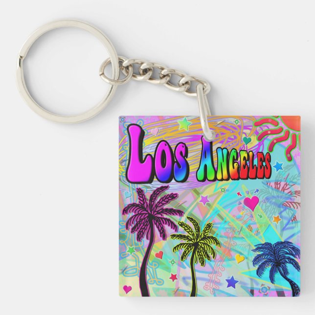 Los Angeles Vivid Romantik Keychain (Framsidan)