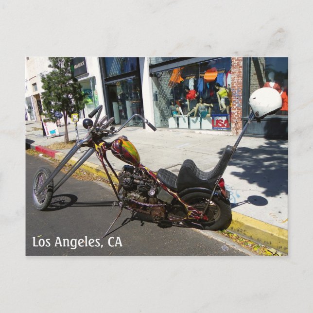 Los Angeles-vykort för motorcykel! Vykort (Framsida)
