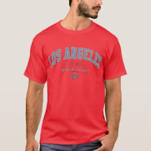 Los Angeles West Coast Vintage Varsity Herr T-Shir