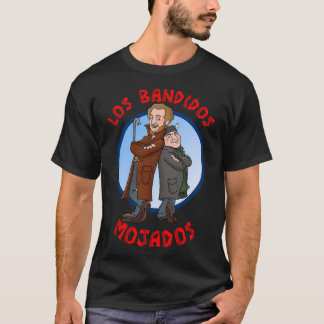 Los Bandidos Mojados Cartoon Design T Shirt