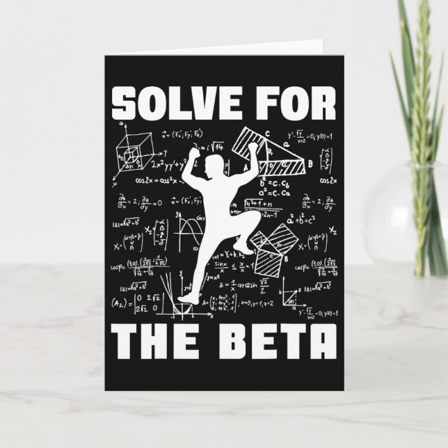 Lös Beta Roligt Klippklättring Bouldering Problem Kort (Framsida)