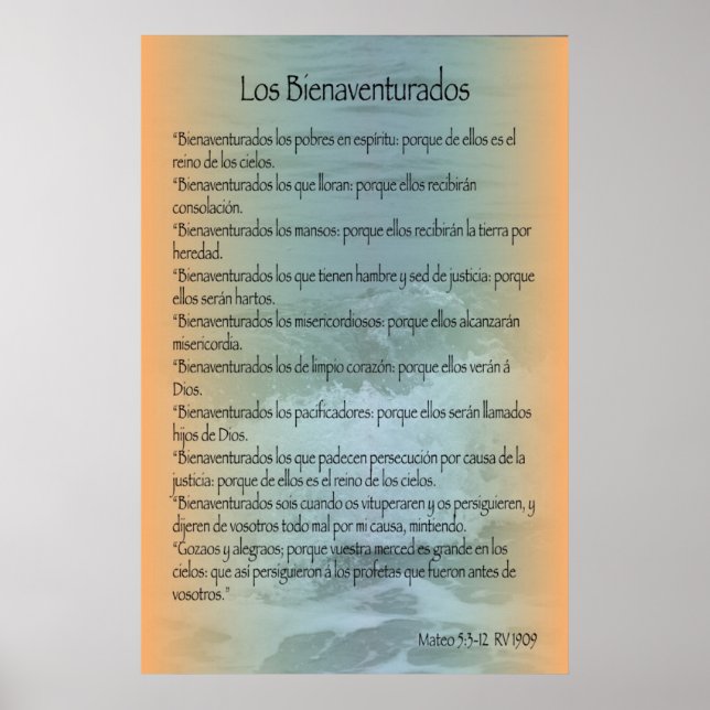 Los Bienaventurados, Cartel Poster (Framsidan)