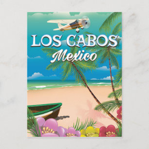 Los Cabos Mexico Beach poster Vykort