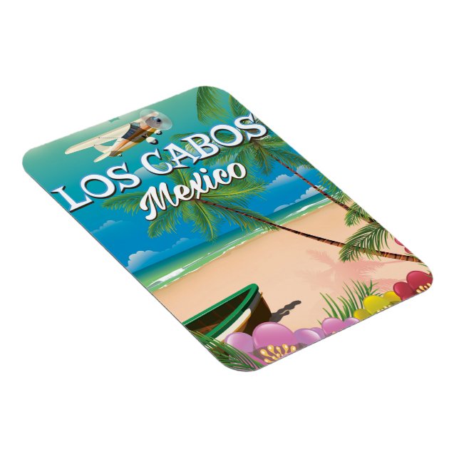 Los Cabos Mexiko strand affisch Magnet (Högersidan)