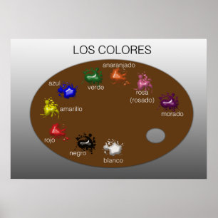 Los Colores (Färg) Poster