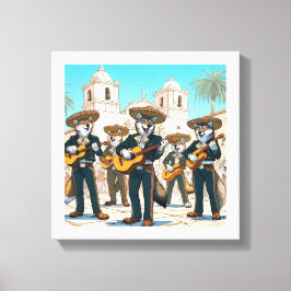 Los Coyotes Mariachi Canvastryck