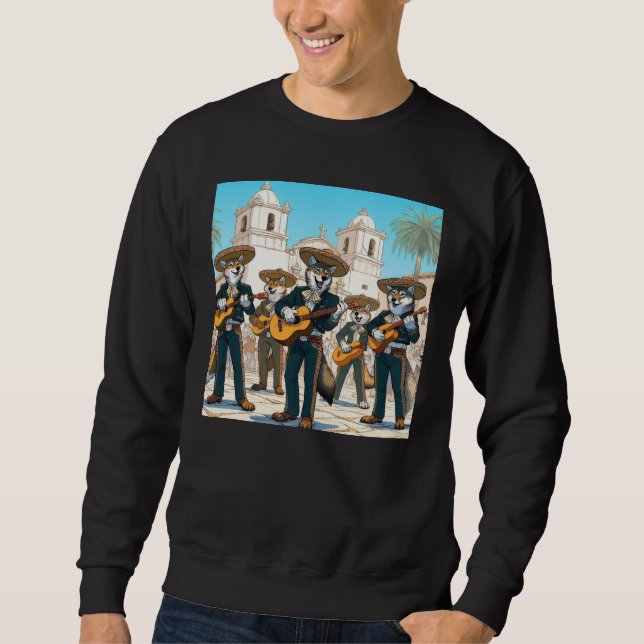 Los Coyotes Mariachi  Lång Ärmad Tröja (Framsida)