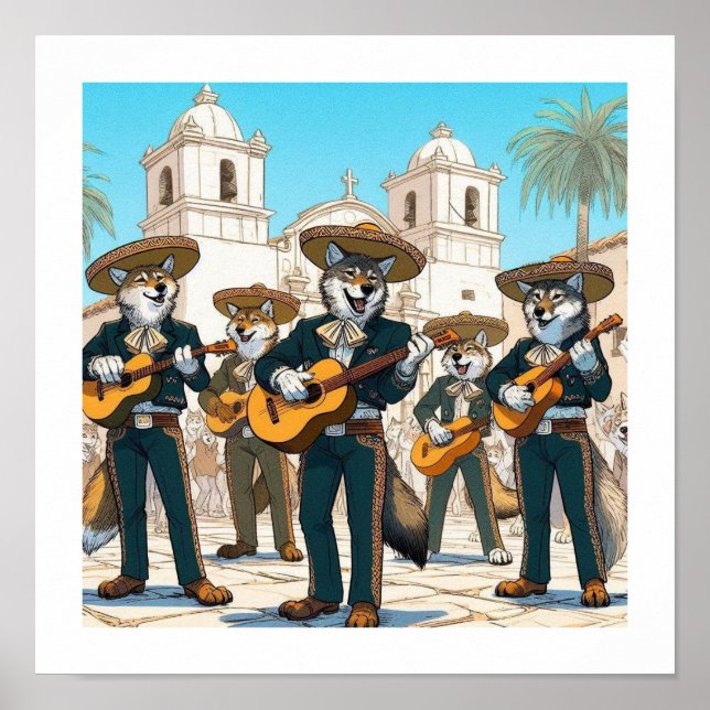 Los Coyotes Mariachi  Poster (Framsidan)