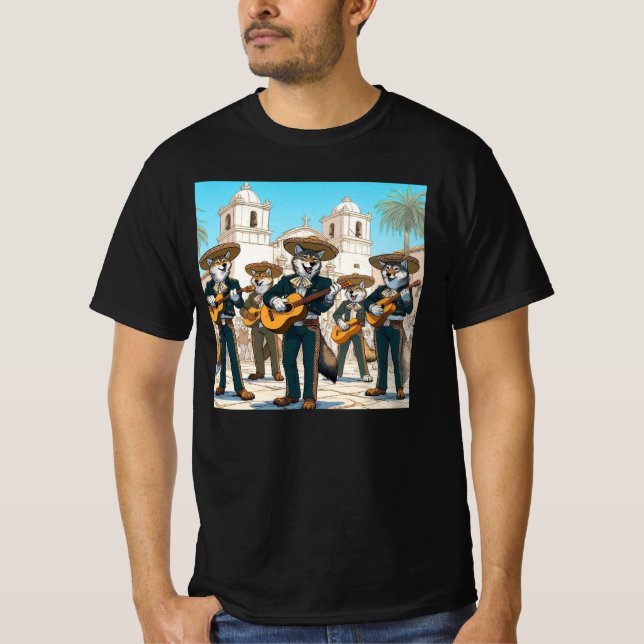 Los Coyotes Mariachi T Shirt (Framsida)